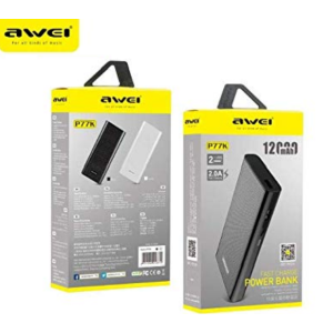 POWER BANK 12000MAH P77K AWEI